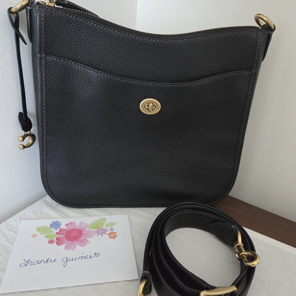 Coach Chaise Crossbody In Pebbled Leather Good Used Condition